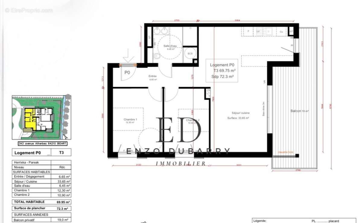 Appartement à BIDART