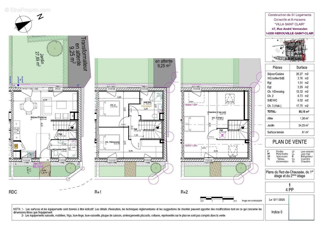 Maison à HEROUVILLE-SAINT-CLAIR