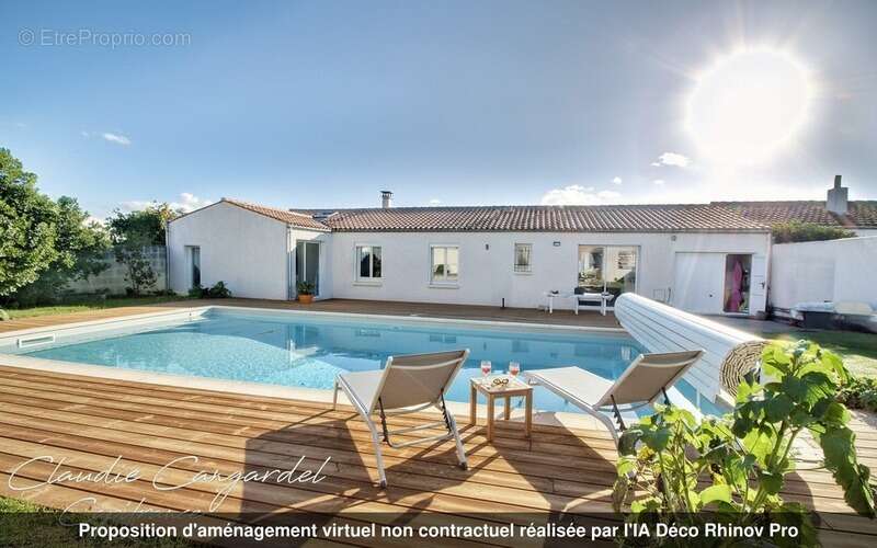 A vendre NIEUL SUR MER – Maison plain-pied lumineuse avec piscine, au calme, proche LA ROCHELLE et ILE DE RE - photo 3