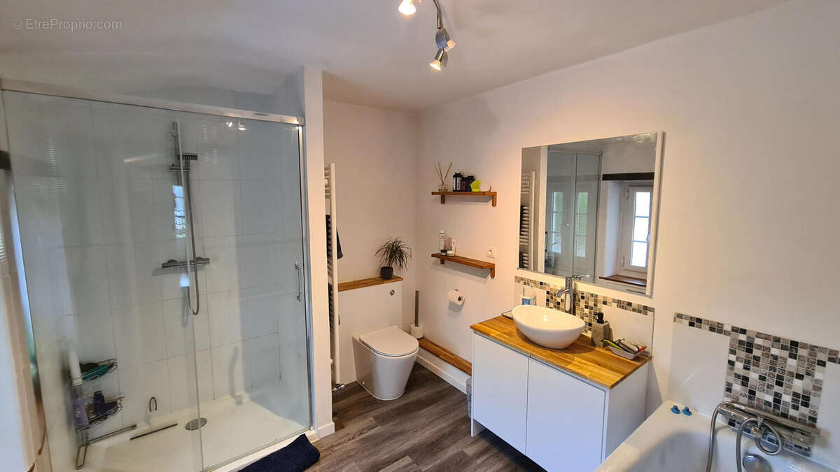 salle de bains attenante - Maison à SAINT-ROMAIN