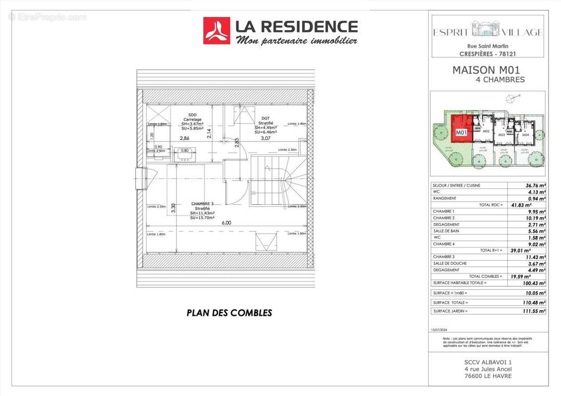 Maison 100 m² à Crespieres  - photo 4