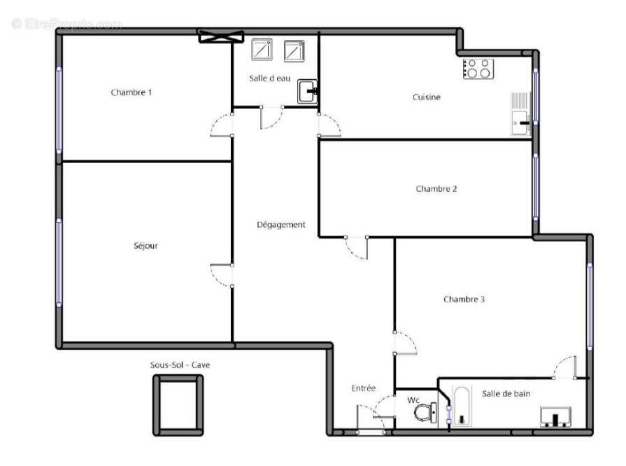 Appartement à LEVALLOIS-PERRET