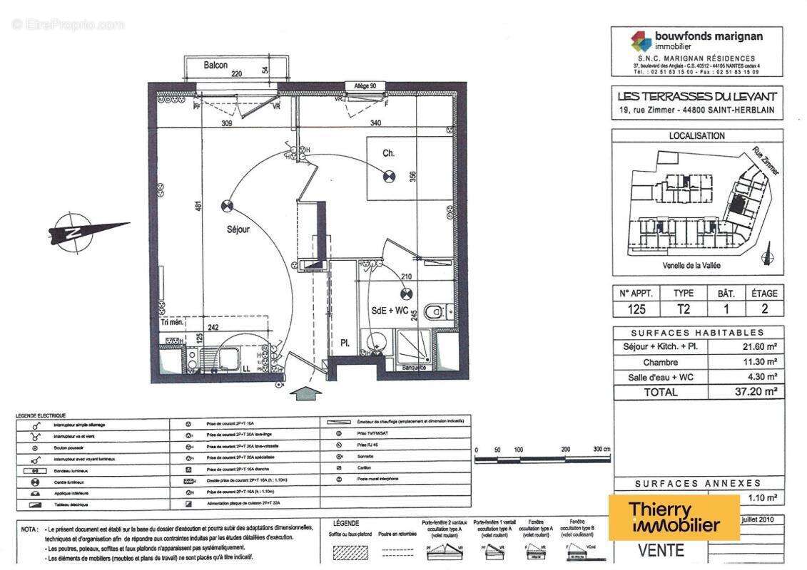 Appartement Saint Herblain  2 pièce(s) - photo 9