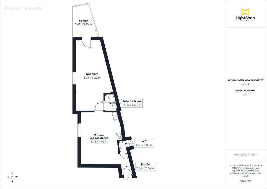 Appartement à MARSEILLE-1E