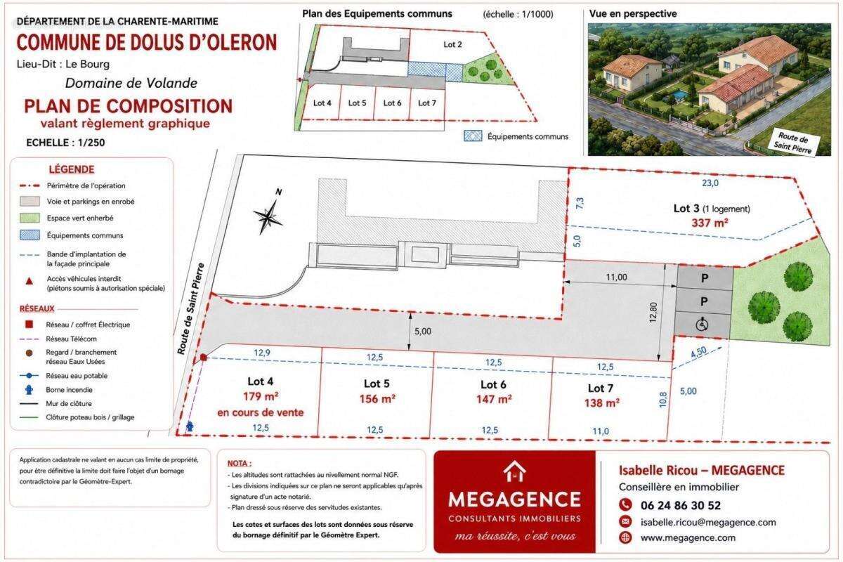Dolus d'oleron, terrain a batir viabilisé de 147m² - photo 2