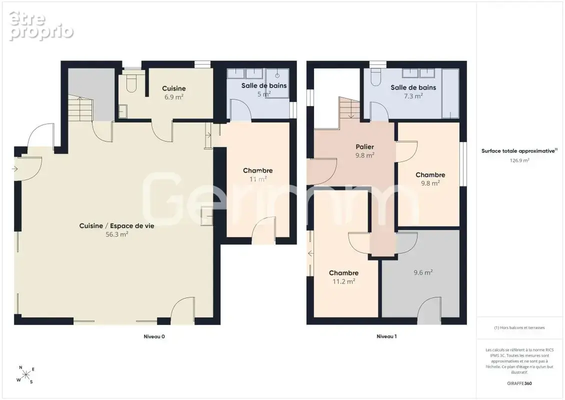 Vente - Maison - 5 pièces + cuisine - 124 m² - 525 000 € - VIF - photo 20