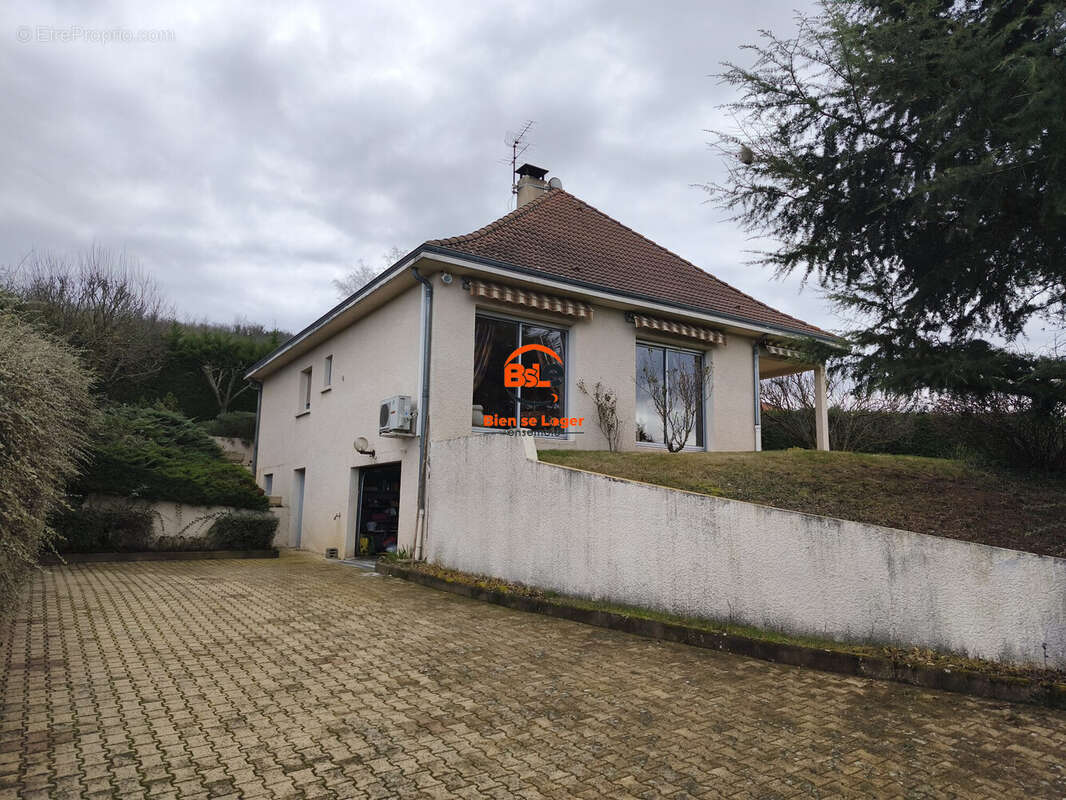 Villa 4 chambres, 2 bureaux, piscine, MUR SURALLIER - BSLE PONT DU CHATEAU - Maison à MEZEL