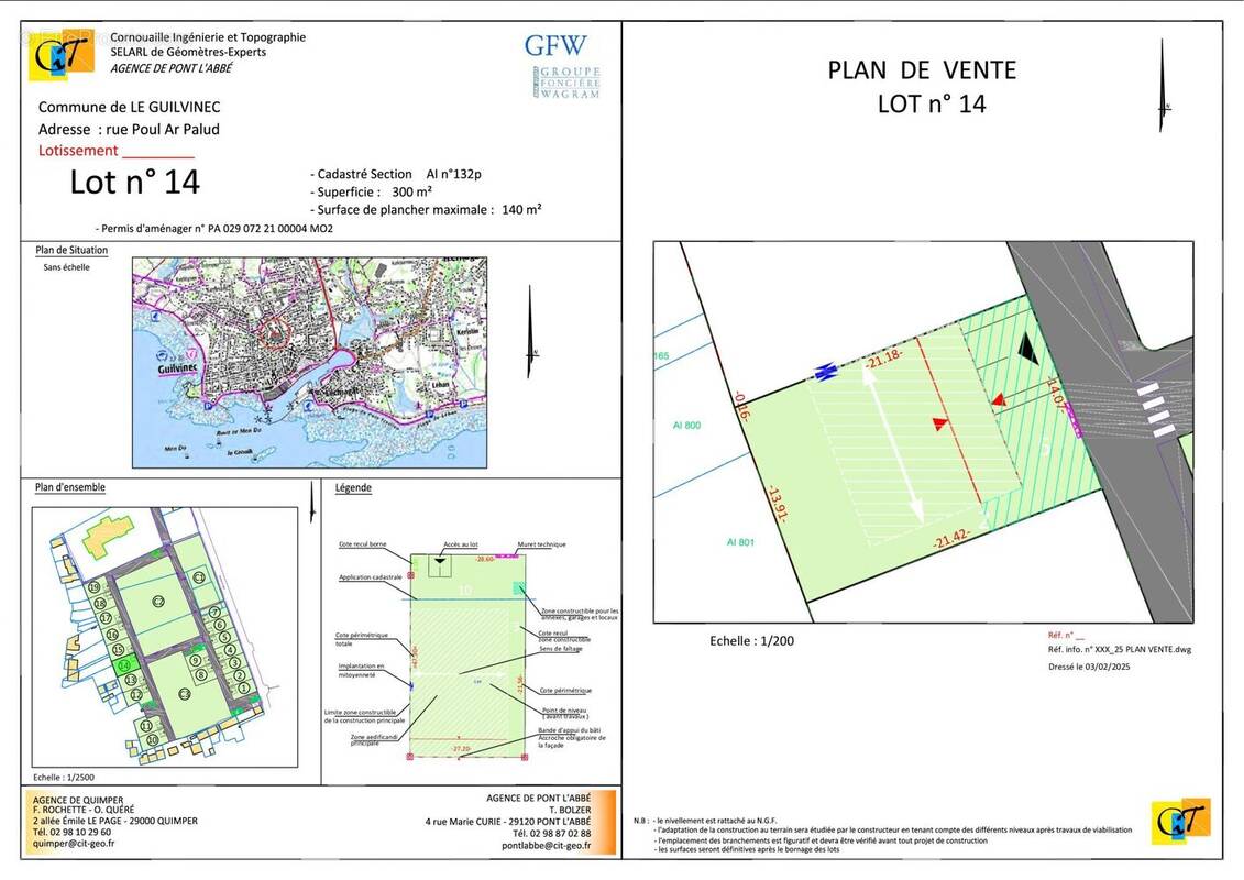 Terrain à GUILVINEC