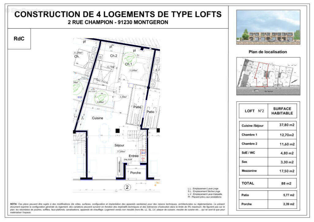 Appartement à MONTGERON