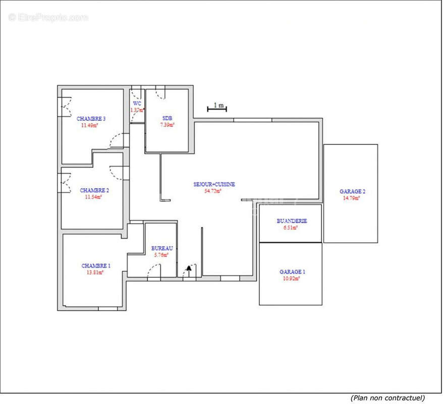 Maison T4/5 de plain-pied avec piscine et double garage - photo 15