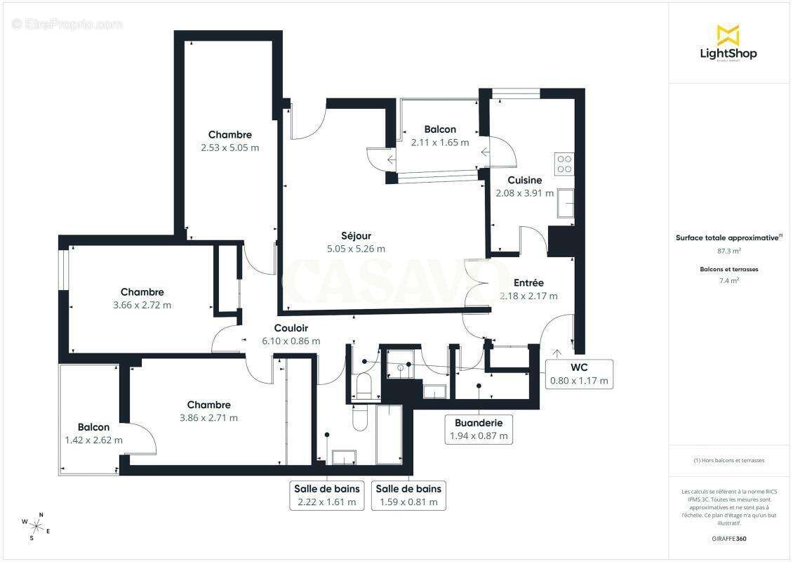 Vente Appartement 4 pièces de 88m² - 95120 Ermont - photo 16