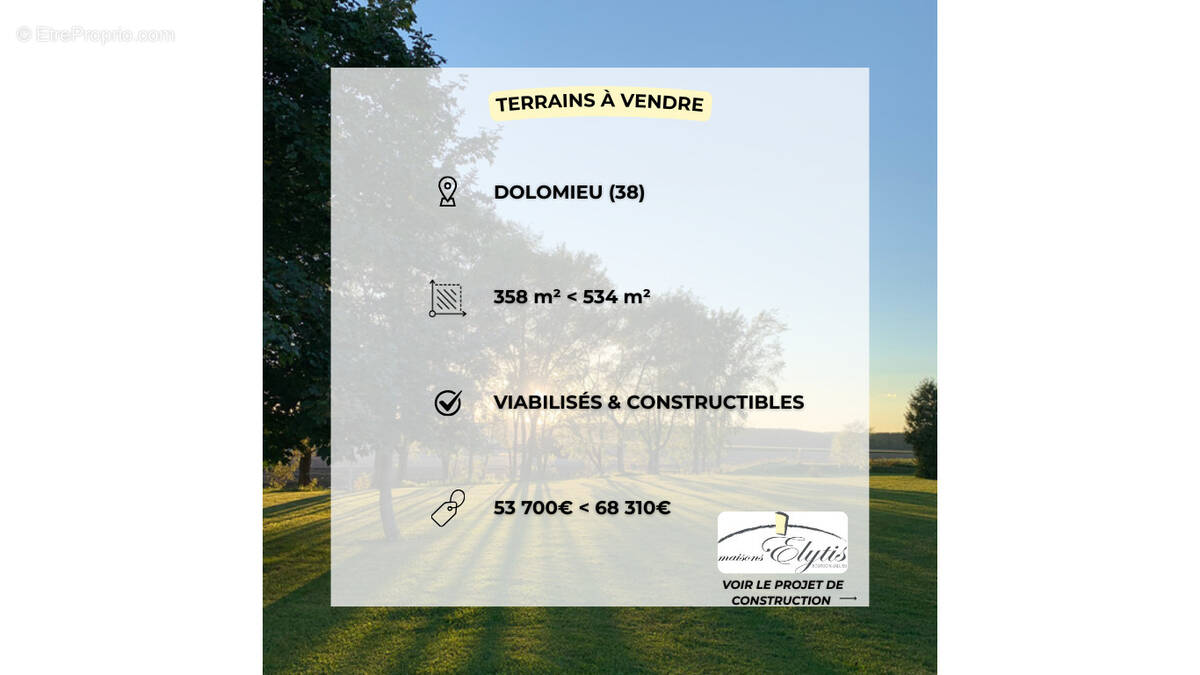 Terrain à DOLOMIEU
