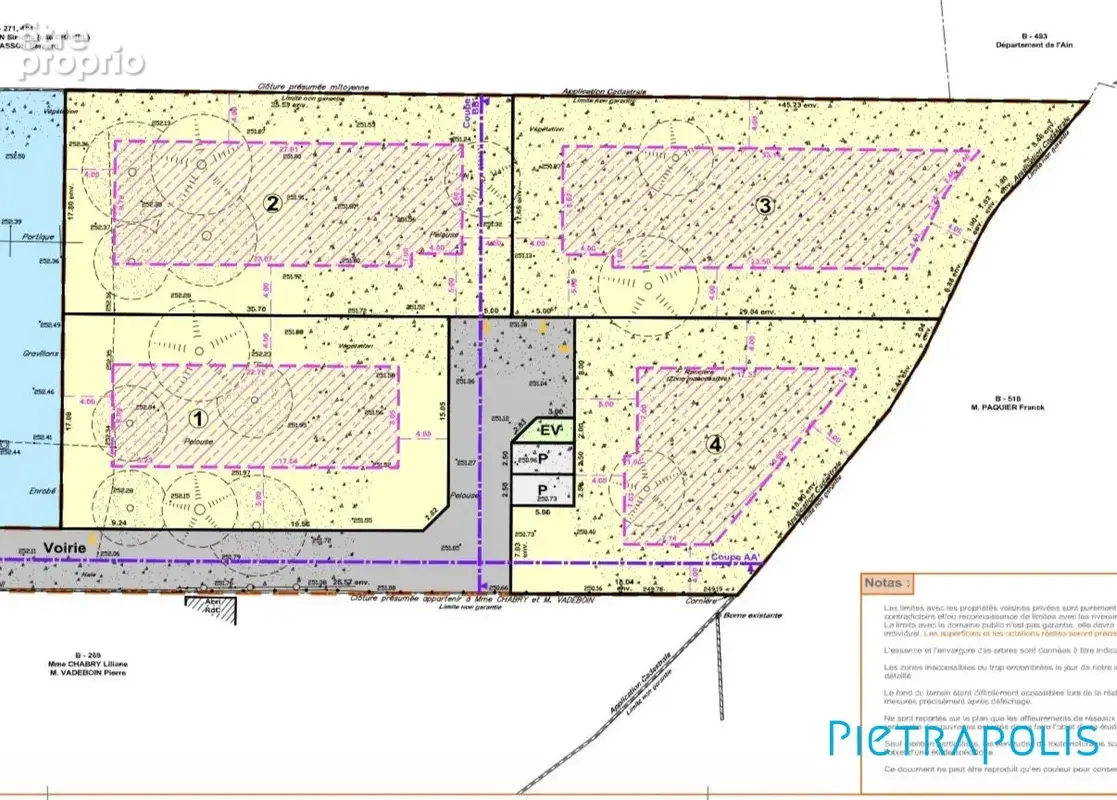Terrain 523 m² à Saint-Trivier-Sur-Moignans  - photo 2