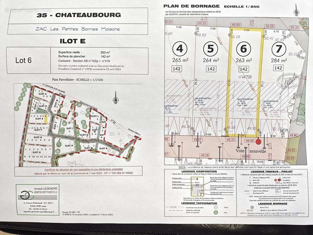 Terrain à CHATEAUBOURG