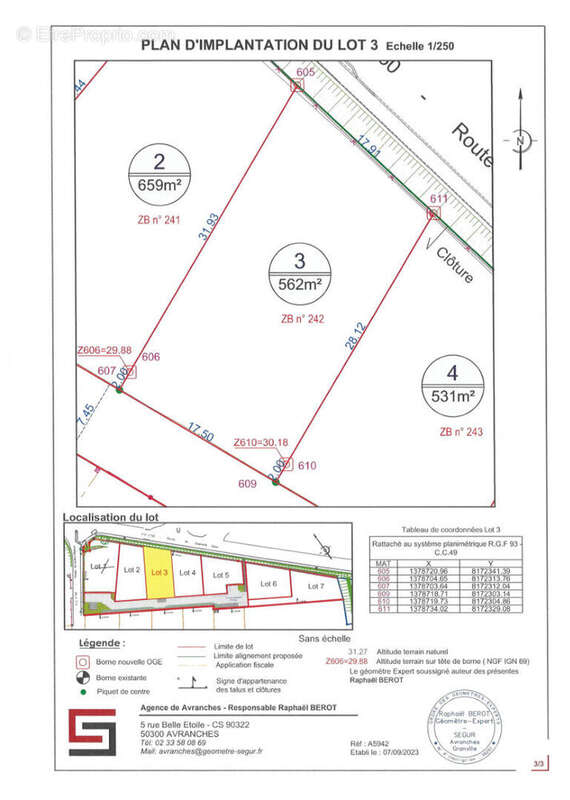 Terrain a batir de 562 m² le val saint pere - photo 3