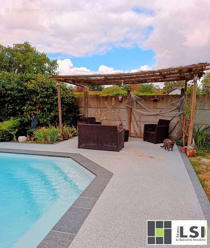 PISCINE ET COIN DETENTE - Maison à RANDAN