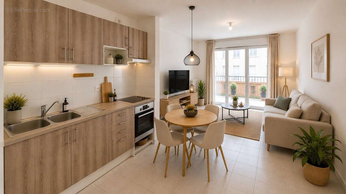 Appartement T3 au 3°étage avec ascenseur et grand balcon exposé Sud-Est - photo 2