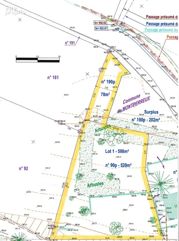 À acheter à Montperreux : terrain constructible de 600 m2 - photo 4