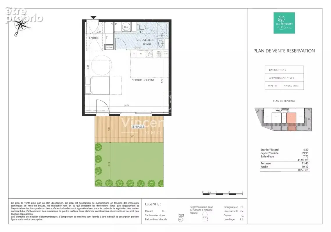 Nice saint-pancrace – 2 pièces 42 m² – terrasse & jardin plein sud – résidence neuve avec piscine - photo 3