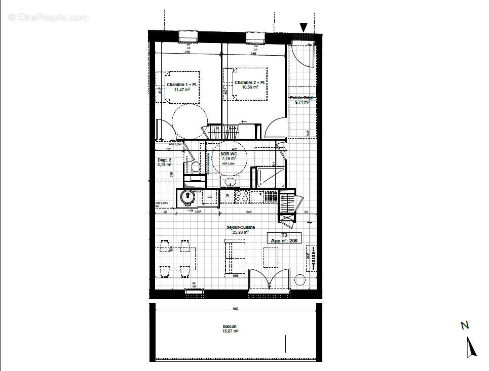 Appartement à SAINT-GEORGES-DE-DIDONNE