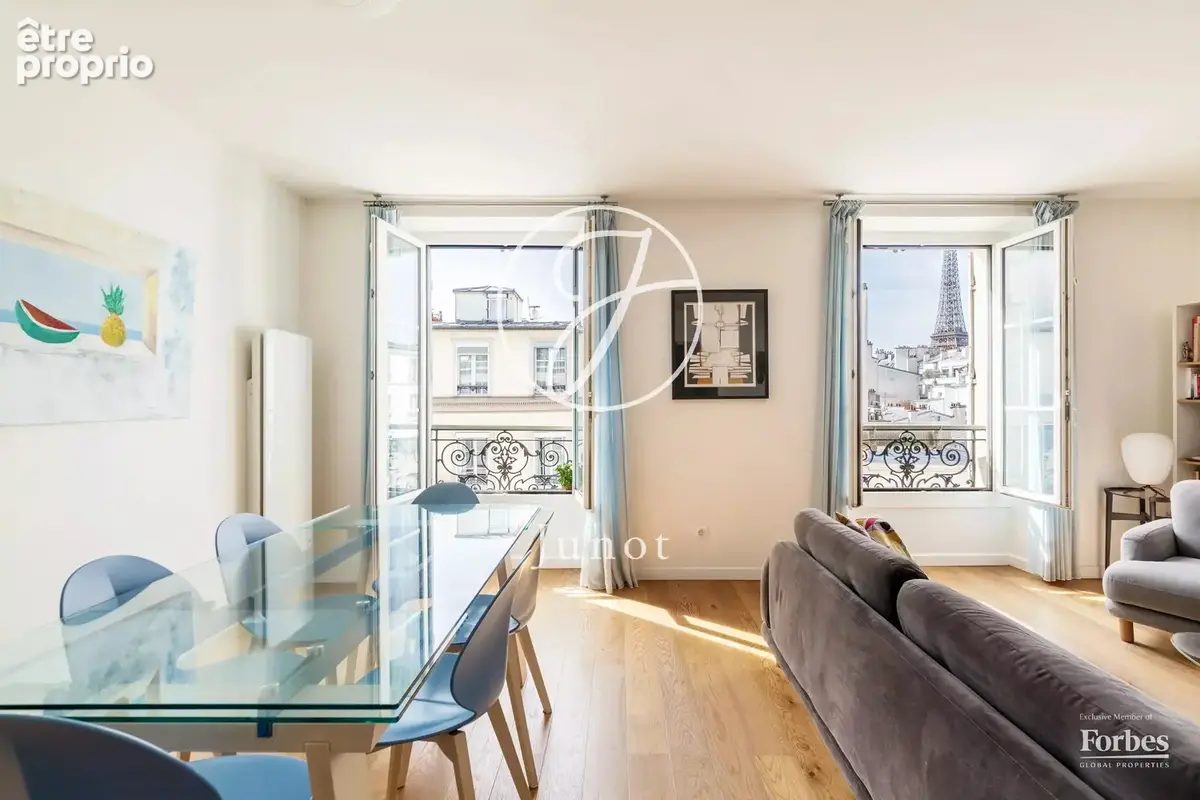 Paris 7e - RUE CLER - Appartement - 5 pièces - 78,60m² Carrez - 79,50m² au sol - 3 chambres - Rénové - Vue tour Eiffel - photo 3