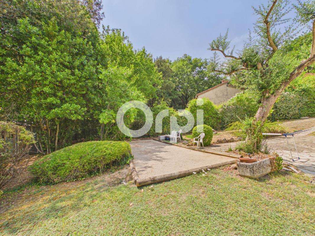 Maison individuelle - montauroux / chateau tournon - terrain paysage clos + piscine + annexes dependances - photo 17