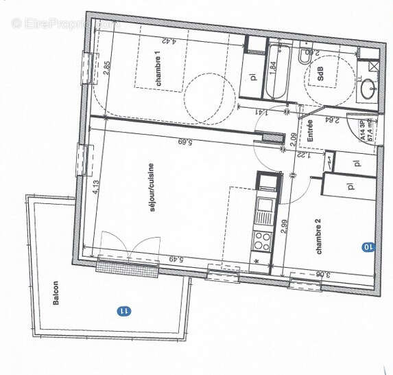 Appartement à MASSY