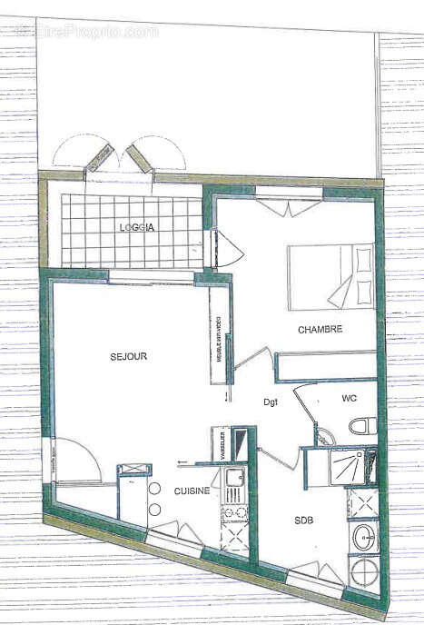 Appartement T2 avec balcon - Floirac - Climatisation réversible - photo 10