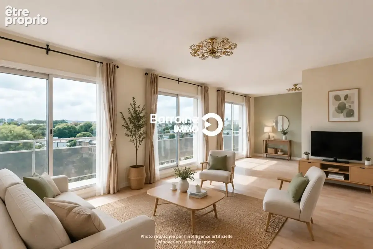A vendre - appartement brest kerinou -  5e etage avec ascenseur - photo 2