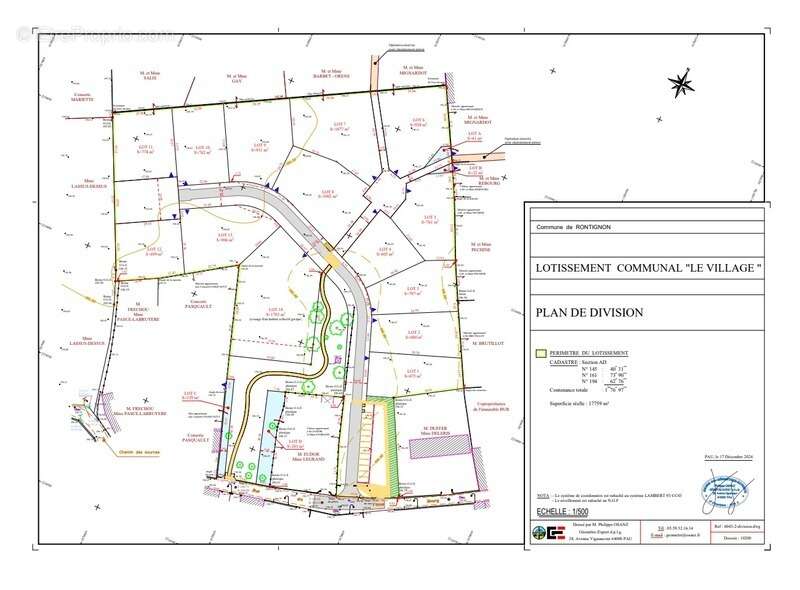 Terrain à RONTIGNON