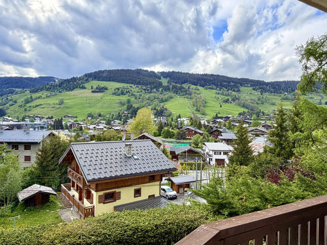 vue balcon (2) - Appartement à MEGEVE