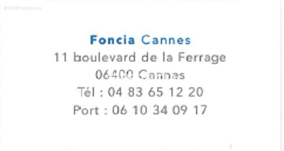 Commerce à CANNES