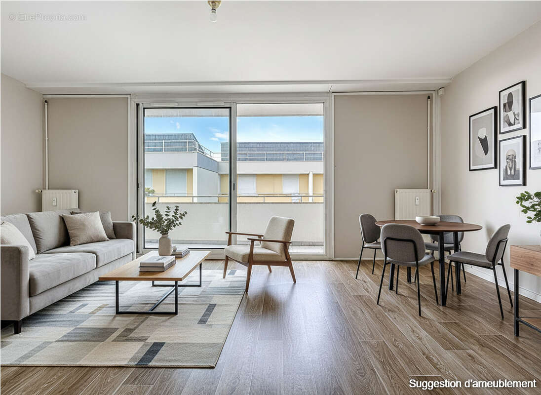 T3 de 74 m²  au dernier étage avec double balcons à Trélazé - photo 6