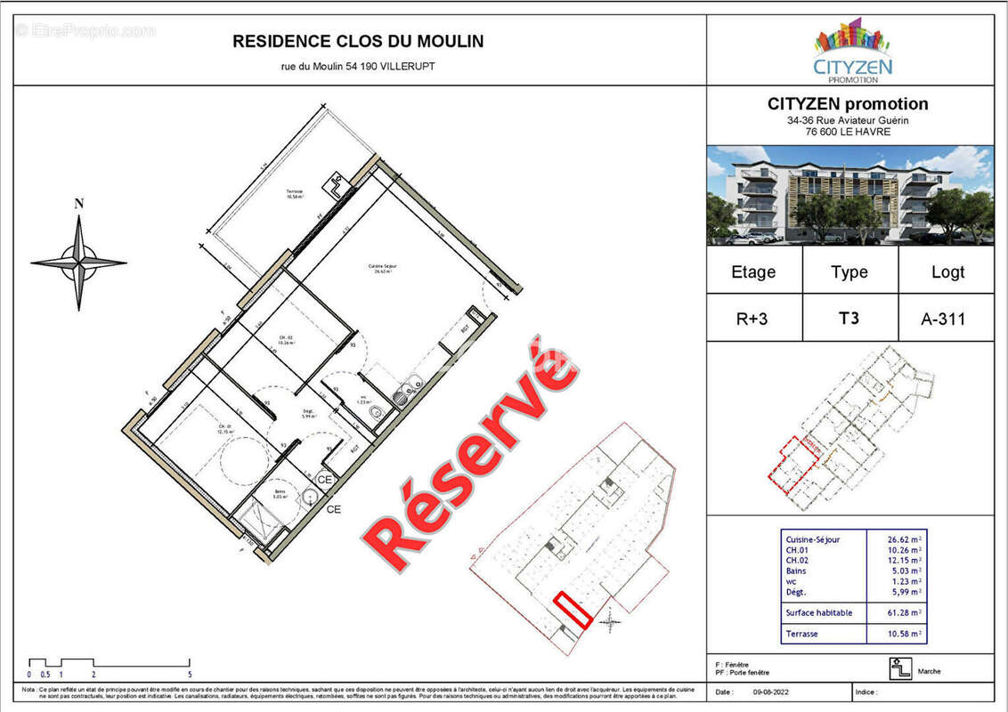 Appartement à VILLERUPT