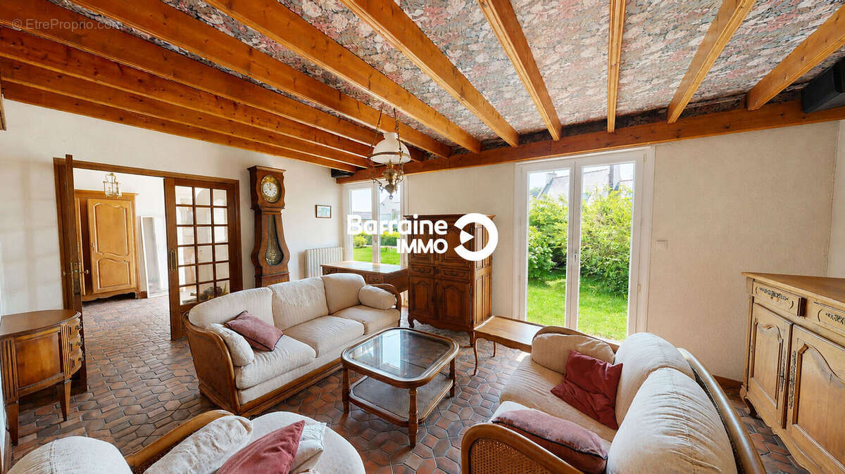 A vendre brest lambezellec maison t6 140m² 4 chambres terrain de 480m² sous-sol complet - photo 3