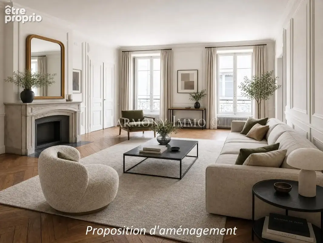 Bel appartement ancien de 167 m2 en dernier étage à 2 pas de la place Bellecour - photo 2