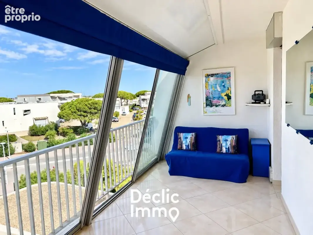 Studio rénové à 100 m de la plage  Dernier étage, terrasse de 28 m² vue mer et parking - photo 7