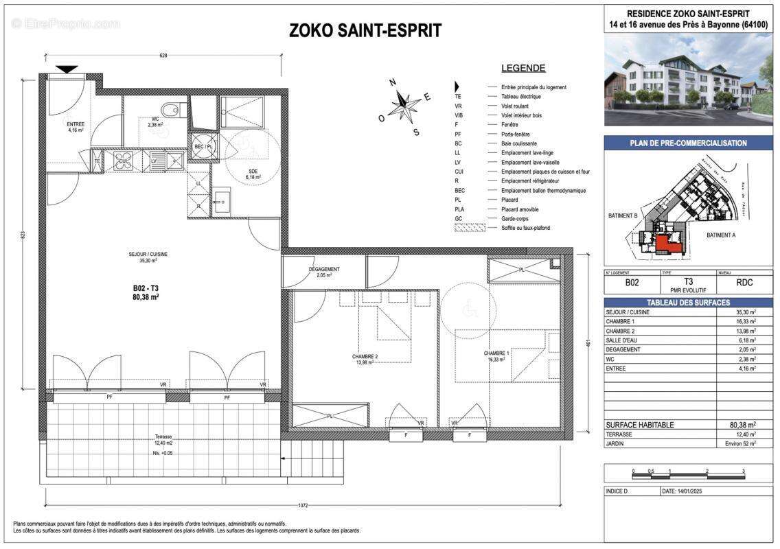 Appartement à BAYONNE