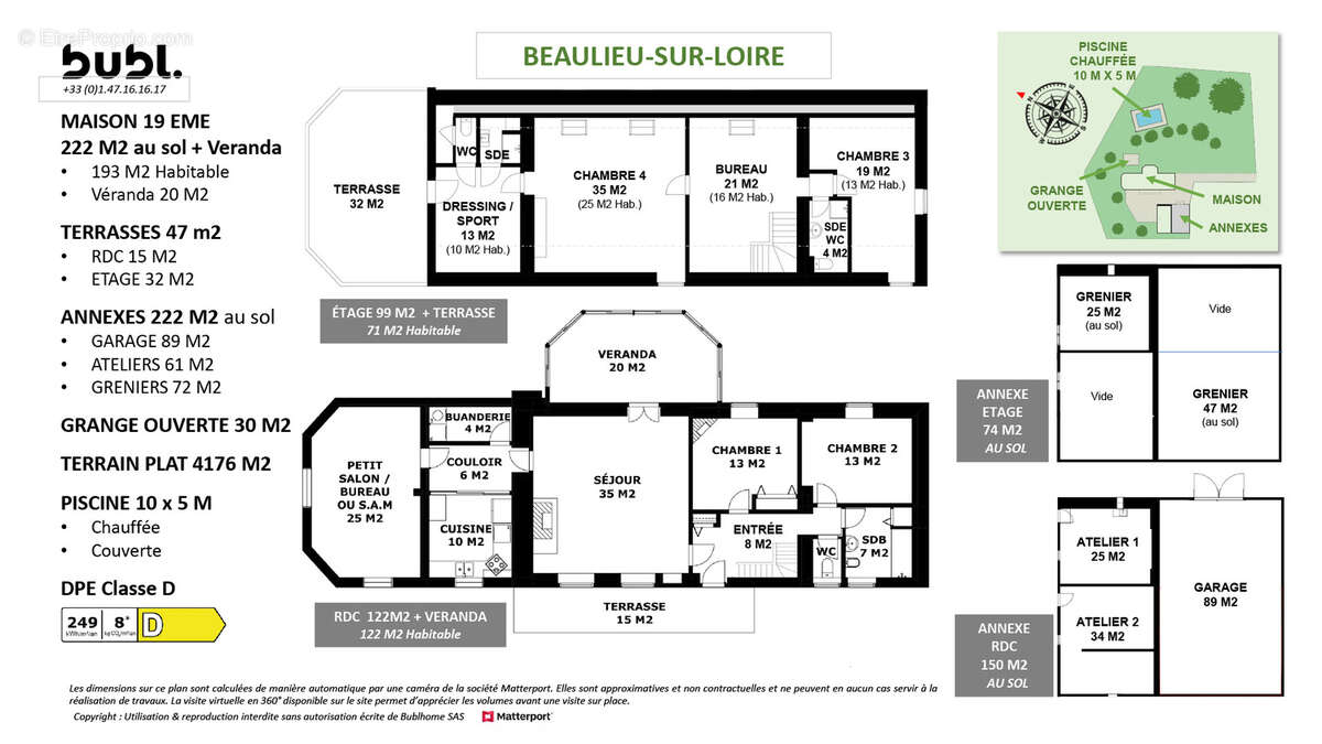 Corps de ferme rénové avec PISCINE et dépendances aménageables - 415 m2 exploitables - À 1h30 de Paris - photo 4