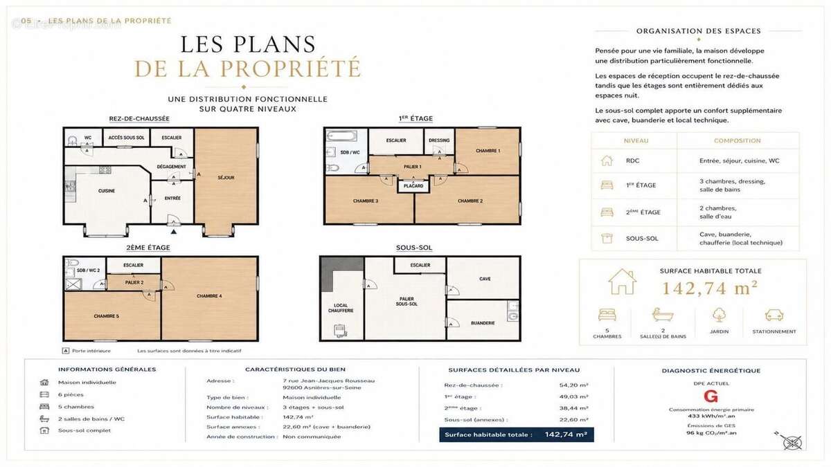 Maison 142 m² à Asnieres-Sur-Seine  - photo 8