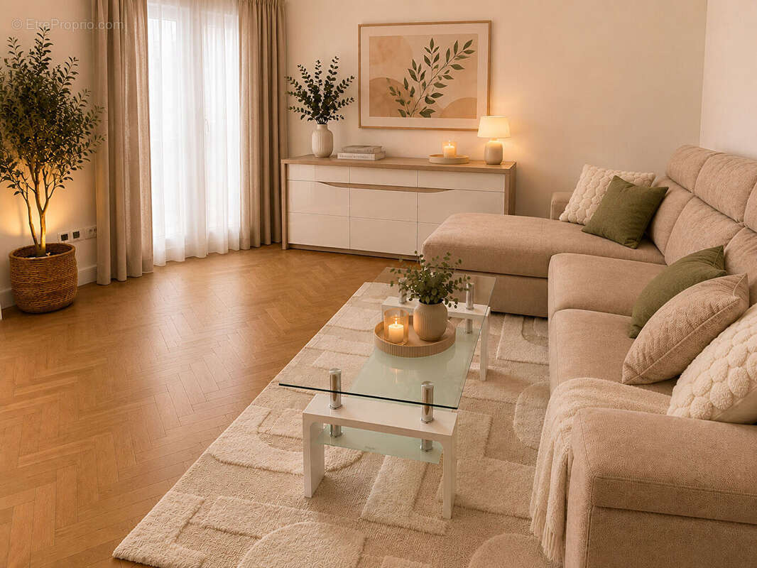 Cannes Bas Montfleury proche Résidence le Gallia - Appartement Cannes 2 pièces 45.46 m2 avec double cave et balcon - photo 8