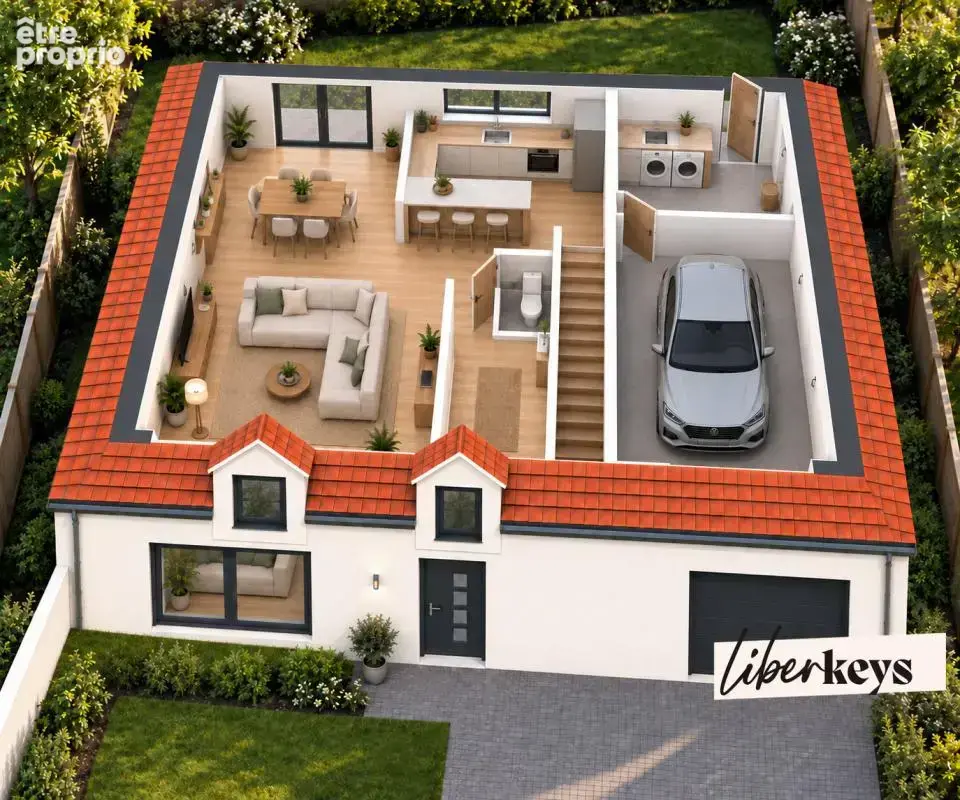 SONCHAMP - Proche Rambouillet / Terrain à bâtir 1069 m 2 avec projet  maison 4 chambres - photo 5