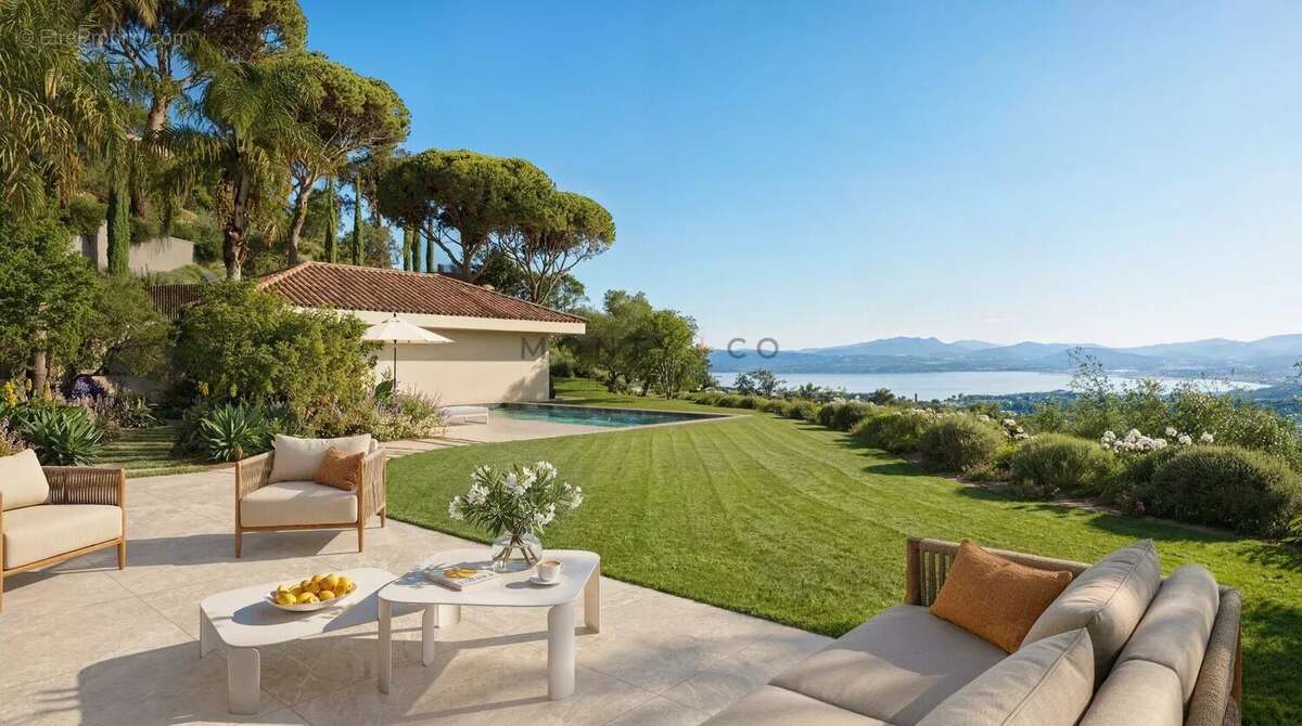 Vente villa 6 chambres vue mer dans un domaine privé a Grimaud - photo 2