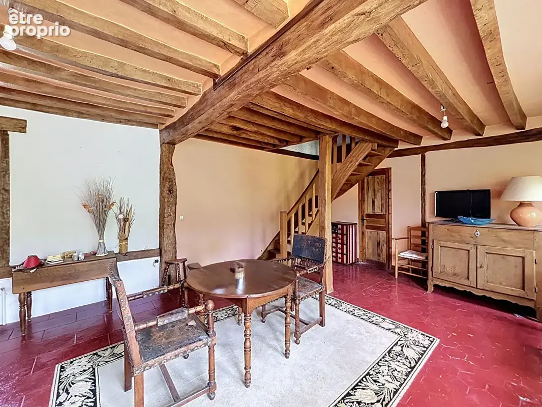 À proximité de Gisors  - propriété avec deux maisons - 5 chambres - piscine chauffée - photo 12