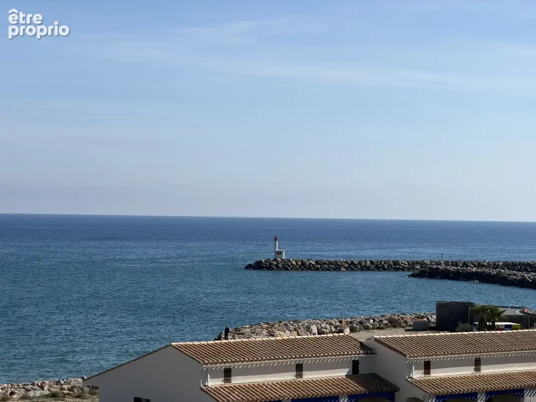 Le barcarès   front de mer   t2 vue mer avec piscine, accès direct plage et parking privatif - photo 8