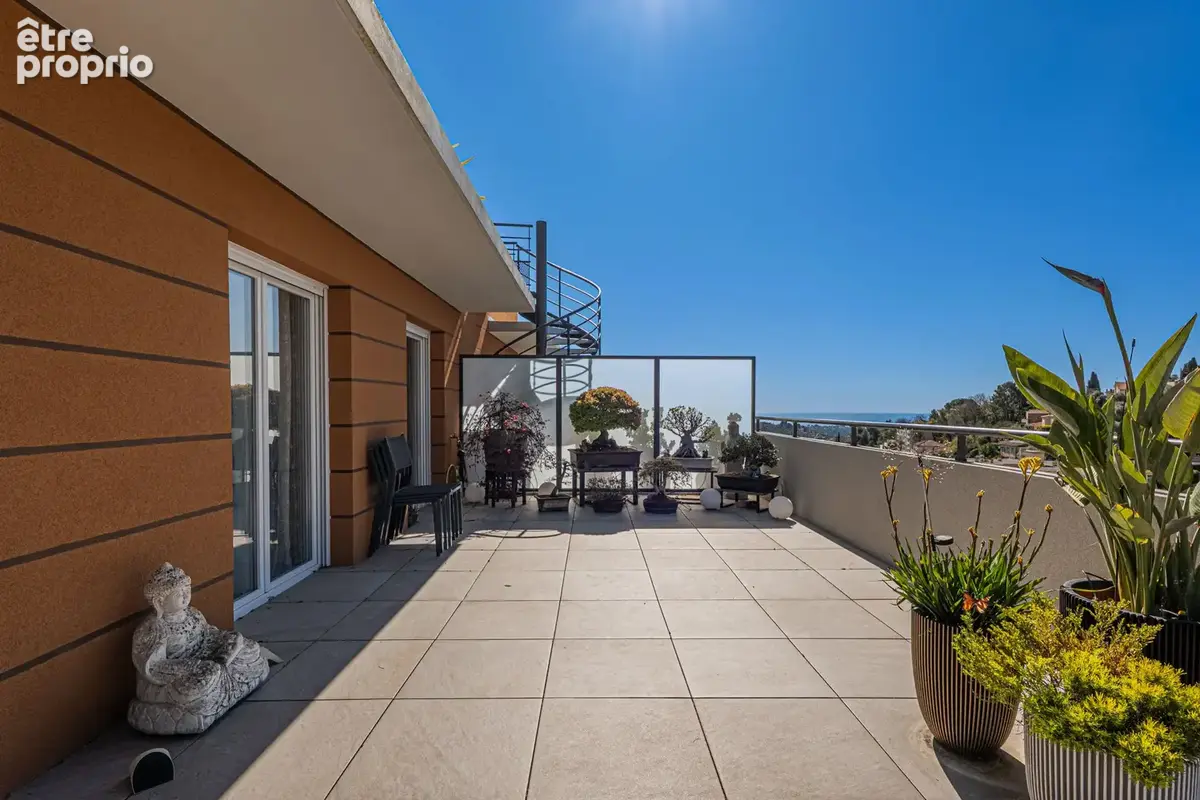 Penthouse vence   toit-terrasse   vue mer - photo 12