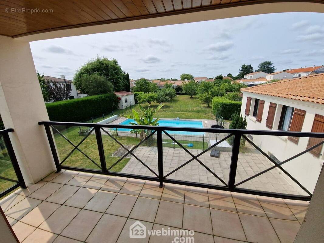 Vue jardin de la chambre de l'étage - Maison à LA ROCHE-SUR-YON