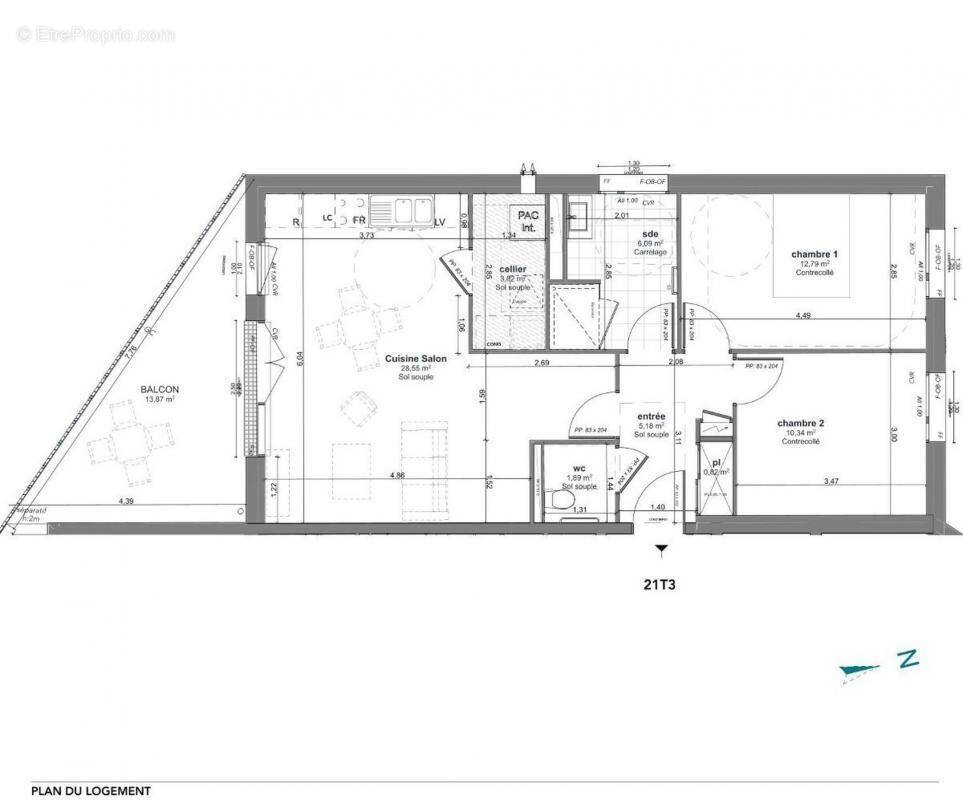 Appartement à HERMANVILLE-SUR-MER