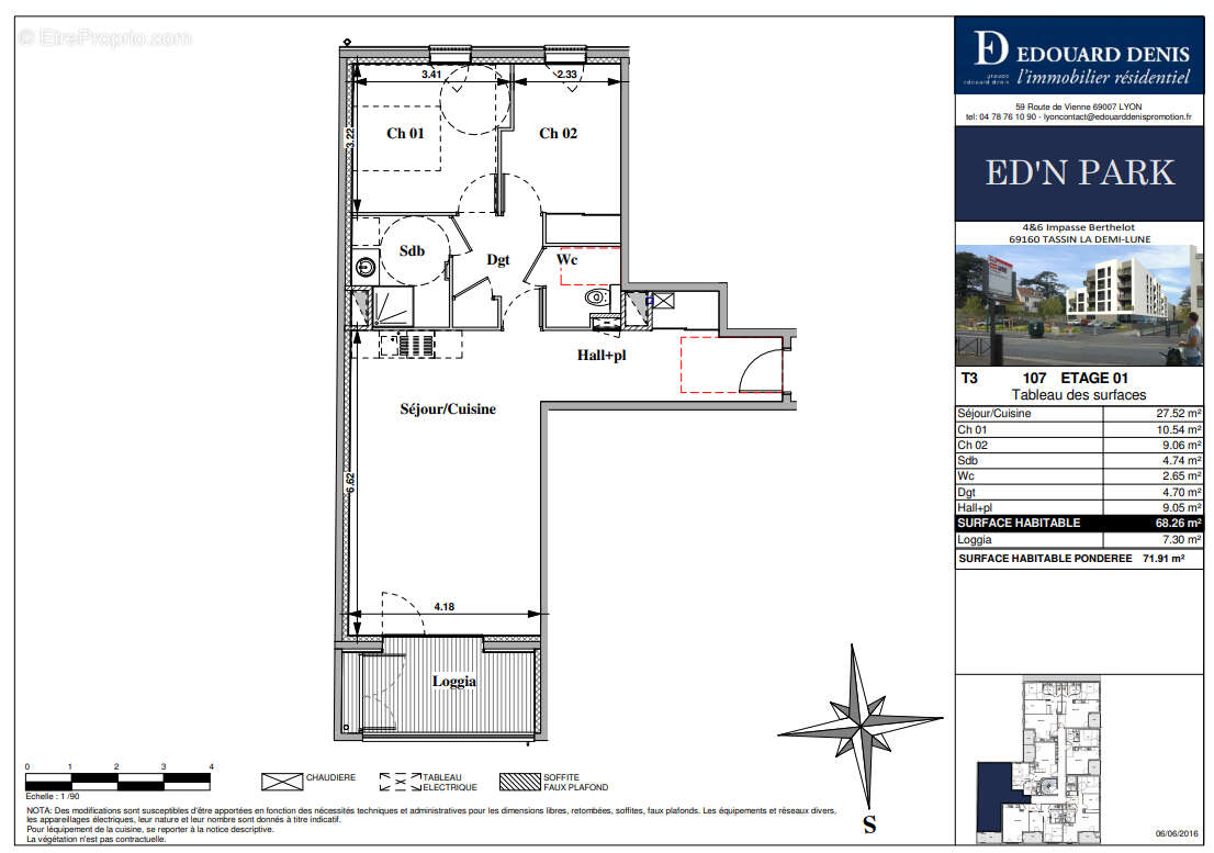 Proche centre, au calme T3 68 m² récent avec terrasse - photo 8