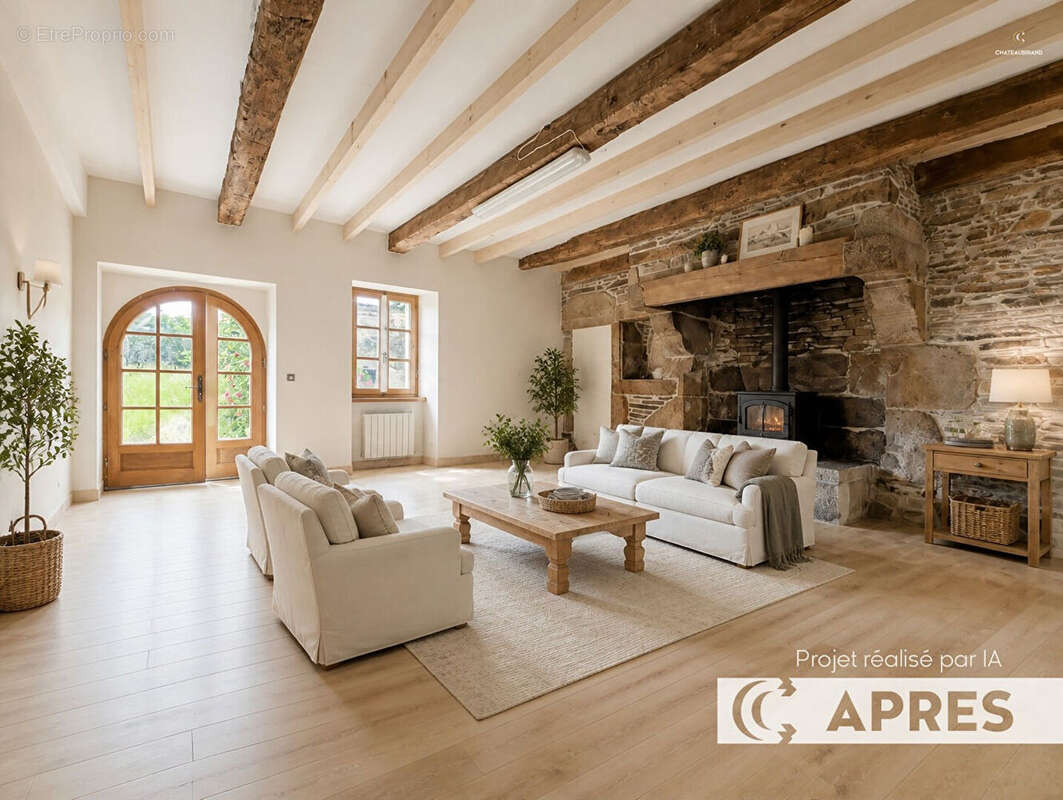 A vendre - Maison en pierre 2 chambres, dépendances et terrain 1 036 m² , VAL COUESNON (35460) - photo 5